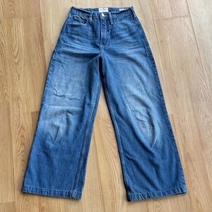 Frame Denim Size 25 0 Le Pixie High’N’Tight Wide-Leg Jeans short 28”